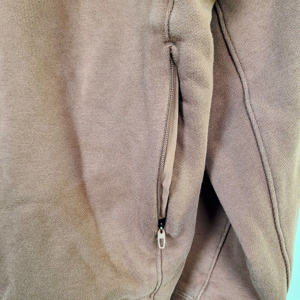 Lululemon Sweatshirt  XL‎ Brown Cinch Waist Zip Pocket Crewneck Pullover - Picture 7 of 11